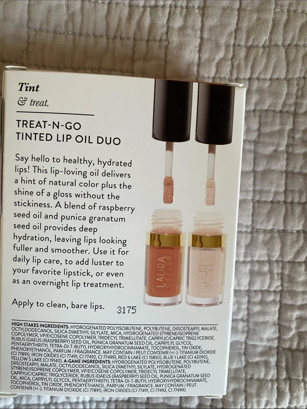 Laura Geller Tinted Lip Oil Duo - A game and high stakes